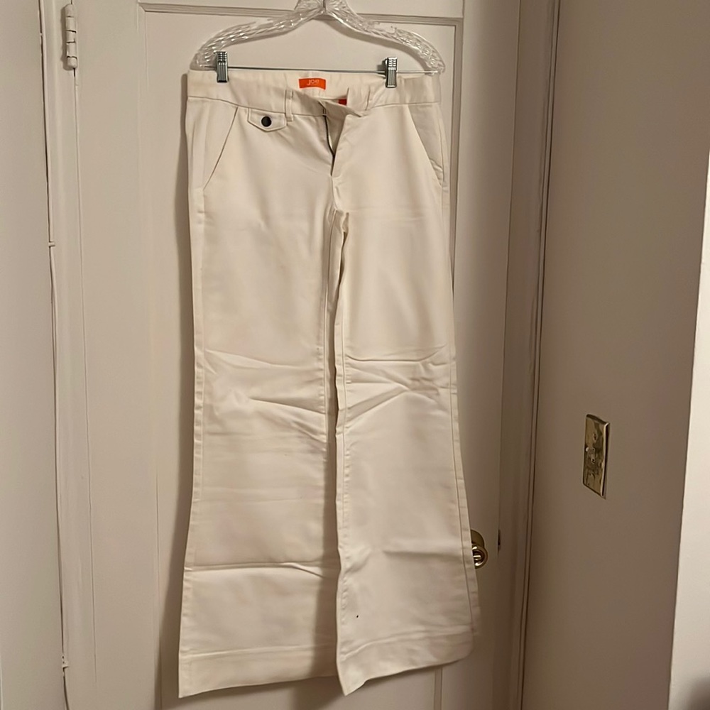 Off White linen bootcut pants